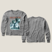 Jongens Bella+Canvas Tri-blend shirt met lange mou (Voorkant /achterkant)