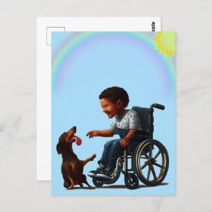 Jongens Beste Vriend Dachshund Briefkaart