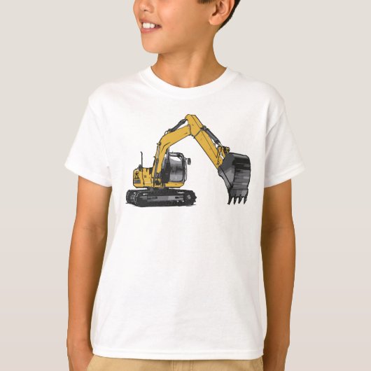 Jongen's Big Caterstone Excavator T-shirt (Voorkant)