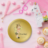 Jongens Bij Baby Shower Papieren Bordje (Feest)