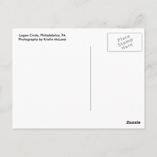 Jongens bij Logan Cirkel Briefkaart (Achterkant)