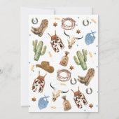 Jongens Blauw Bruin Hoe het Westen een 1e verjaard Kaart (Achterkant)