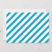 Jongens Blauw Monster Tweede Verjaardagsfeestje Kaart (Achterkant)