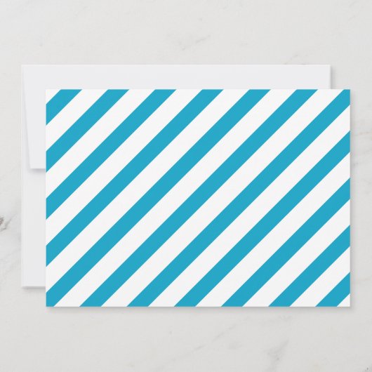 Jongens Blauw Monster Tweede Verjaardagsfeestje Kaart (Achterkant)