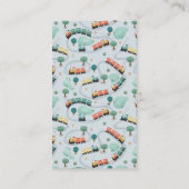 Jongens: blauw reisboekje voor Baby Informatiekaartje (Achterkant)