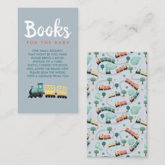 Jongens: blauw reisboekje voor Baby Informatiekaartje (Voorkant / Achterkant)