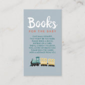 Jongens: blauw reisboekje voor Baby Informatiekaartje (Voorkant)