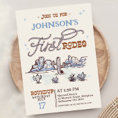 Jongens Blauw Western Desert Eerste Rodeo 1e Verja Kaart