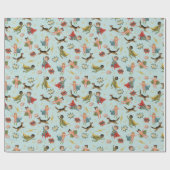 Jongens Blauwe Actie Superheld Kids Verjaardag Cadeaupapier (Vlak)