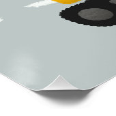 Jongens Blauwe Bouw Kinderen Verjaardag Welkom Tek Perfect Poster (Hoek)