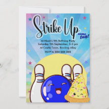 Jongens Blauwe Bowling Tie Dye Feest