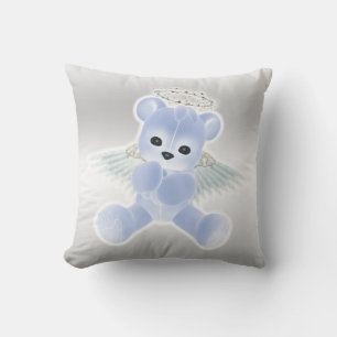 Jongen's Blauwe Engel Teddydier Kussen