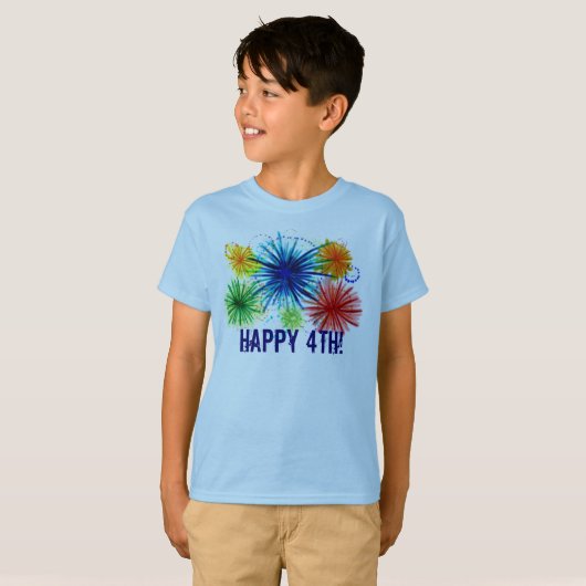 Jongens blij 4e shirt (Voorkant volledig)