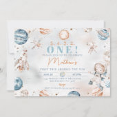 Jongens Blue Astronaut eerste reis rond de verjaar Kaart (Voorkant)