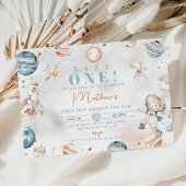 Jongens Blue Astronaut eerste reis rond de verjaar Kaart