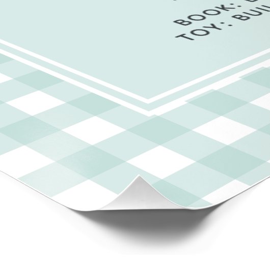 Jongens Blue Goose eerste jaar verjaardag mijlpaal Perfect Poster (Hoek)