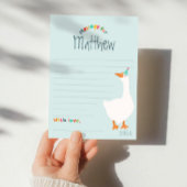 Jongens Blue Goose Eerste Verjaardag Tijd Capsule  Kaart