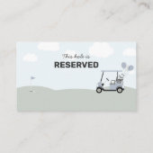 Jongens Blue Hole-in-One Golf 1e verjaardag Plaatskaartje (Achterkant)