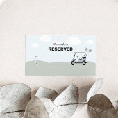 Jongens Blue Hole-in-One Golf 1e verjaardag Plaatskaartje