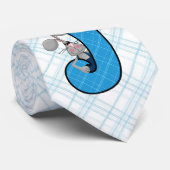 Jongen's Blue Pset Jackrabbit Monogram Letter J Stropdas (Opgerold)