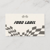 Jongens  Blue Retro Race Auto Verjaardagsfeest Plaatskaartje (Achterkant)