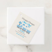 Jongens Blue Train 2e Verjaardagsfeest Bedankjes Labels (In situ)