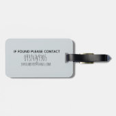 Jongen's Blue Waterverf Crocodile Safari Kinder na Bagagelabel (Achterkant horizontaal)