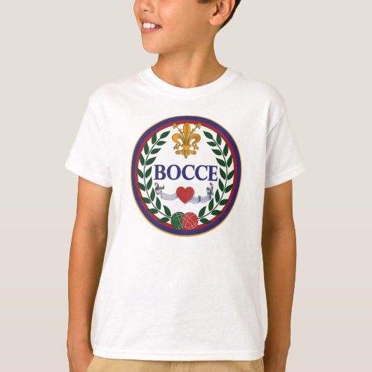 Jongens Bocce-logo t-shirt (Voorkant)