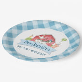 Jongens BOERDERIJ Dier Barnyard Verjaardagsfeestje Papieren Bordje (Gekanteld)