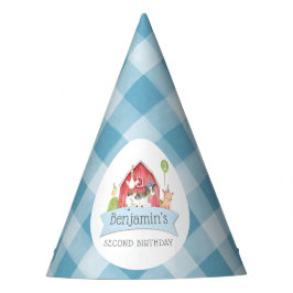 Jongens BOERDERIJ Dierlijke Barn Birthday Feesthoedjes