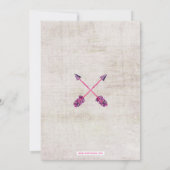 Jongens Boho TeePee Baby Shower-uitvindingen Kaart (Achterkant)