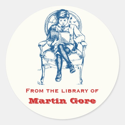 Jongens  Bookplate Stickers (Voorkant)