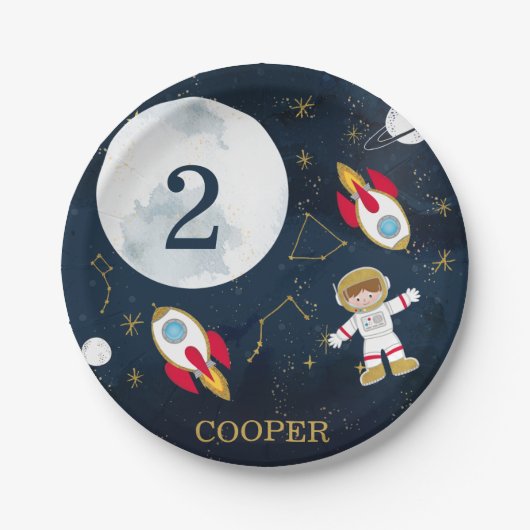 Jongen's Bord voor buitenste ruimteveer (Voorkant)