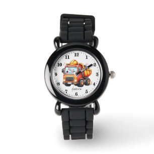 Jongens Bouw Dump Truck Aanpasbaar Horloge
