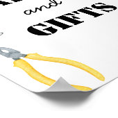 Jongens Bouw Kaarten en Geschenken Tafelteken Poster (Hoek)