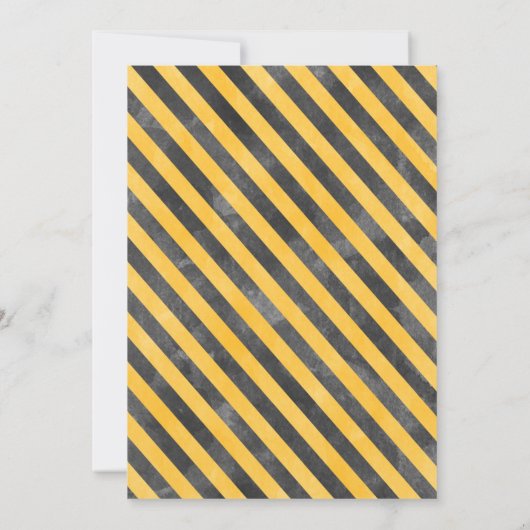 Jongens Bouw Voertuigen Verjaardag Uitnodiging (Achterkant)