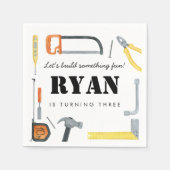 Jongens Bouwer Beschikbaar Servet (Voorkant)