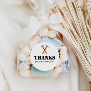 Jongens Bouwer Ronde Sticker