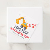 Jongens Bouwgraver Vrachtwagen Valentijns Label (In situ)