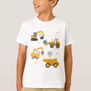Jongens Bouwwagen Chanoeka Joods Kind T-shirt