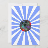 Jongens Bowling Verjaardag Party staking, kom Kaart (Achterkant)