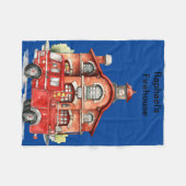 Jongens brandweerkazerne en motor fleece deken (Voorkant (Horizontaal))