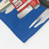 Jongens brandweerkazerne en motor fleece deken (Hoek)