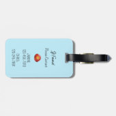 Jongens Brandweerwagen Schooltas of Bagagelabel (Achterkant horizontaal)