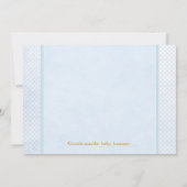 Jongens brengen een Baby shower mee Kaart (Achterkant)