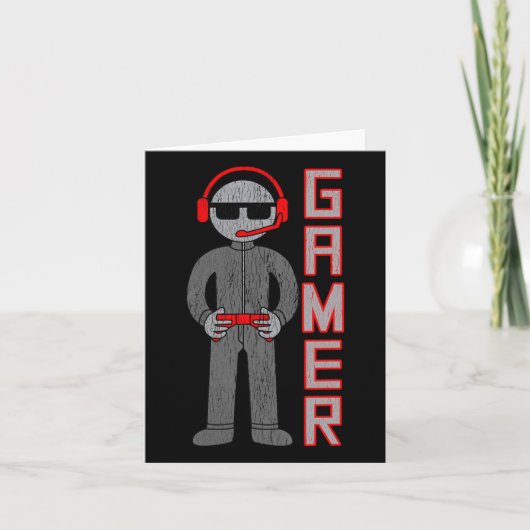 Jongens cadeau voor de beste video game speler. kaart (Voorkant)