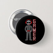 Jongens cadeau voor de beste video game speler. ronde button 5,7 cm (Voorkant /achterkant)