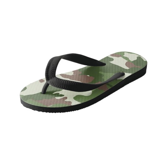 Jongens camo patroon liefhebbers kinder teenslippers (Schuin)