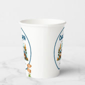 Jongens  camper outdoor camping verjaardag papieren bekers (Rechts)