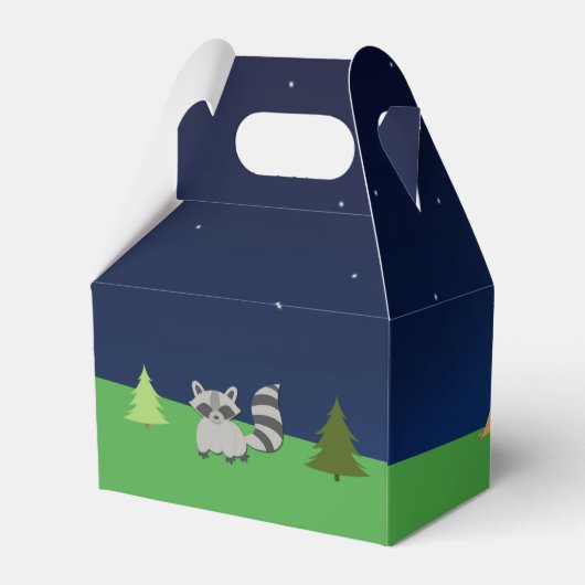 Jongens Camping Kamperen Uit Verjaardagsfeestje Fa Bedankdoosjes (Achterkant)